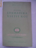 Mihai Novicov - Pentru literatura vietii noi, 1953