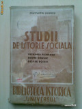 CONSTANTIN GIURESCU - STUDII DE ISTORIE SOCIALA {1943}