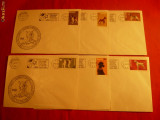 Set 6 Plicuri francate cu seria CAINI 1981 si stamp. speciala