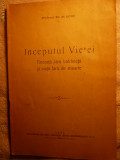 Prof.Dr.N.Leon -Inceputul Vietei - Ed.Viata Romaneasca 1924