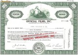 254 Actiuni - OFICIAL FILMS, INC. -seria N96584