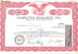 332 Actiuni -COMPUTER RESEARCH, INC. -seria PC 21670