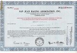 302 Actiuni -SAN JUAN RACING ASSOCIATION, INC. -seria NCJ30490
