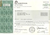 226 Actiuni SUA -FIRST CHARLOTTE BANK -seria FCB 12011