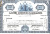 222 Actiuni SUA -Baldwin Securities Corporation -seria Y26587