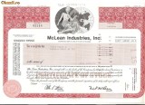 246 Actiuni -McLean Industries, Inc.-seria 02218