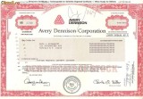 212 Actiuni SUA -Avery Dennison Corporation -seria AD 2709