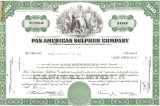 434 Actiuni - PAN AMERICAN SULPHUR COMPANY -seria NC296940