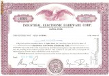 382 Actiuni -INDUSTRIAL ALECTRONIC HARDWARE CORP.-seria C60921
