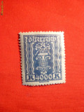 Valoarea Mare- 4000 Koroane -seria Uzuale 1922 Austria ,sarn.