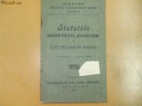 Statut Soc. Electra a electricienilor romani Buc. 1909