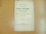 Statut Soc. culturala V. Alecsandri Sadova Dolj 1899, Vasile Alecsandri