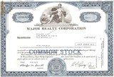 521 Actiuni -MAJOR REALTY CORPORATION -seria UJ 266424