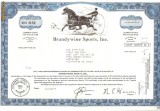 454 Actiuni -BRANDYWINE SPORTS, INC. -seria BRU 3152