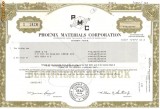 507 Actiuni -Phoenix Materials Corporation -seria S 1414