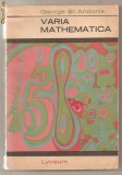 (C216) &quot;VARIA MATHEMATICA&quot;, GEORGE ST. ANDONIE