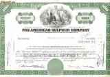 535 Actiuni -Pan American Sulphur Company -seria NC298367