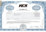 459 Actiuni - KCS ENERGY, INC. -seria KE 0929