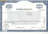 544 Actiuni -CompuSave Corporation -seria NU 1599