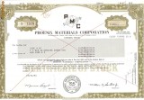 510 Actiuni -Phoenix Materials Corporation -seria S 1379