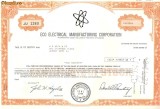 615 Actiuni -Eco Electrical Manufacturing Corporation -seria JU 1260
