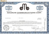 587 Actiuni -Magnum Communications Corp. -seria J 3346