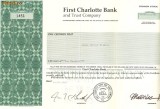 594 Actiuni -FIRST CHARLOTTE BANK -seria 1451