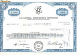 607 Actiuni -Eco Electrical Manufacturing Corporation -seria JC 10450