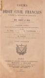 COURS DE DROIT CIVIL FRANCAIS - editie 1897