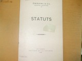 Zweifel &amp;amp; Co. Statuts Bucarest 1911
