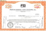 721 Actiuni -Programming and Systems, Inc. -seria NU 14100