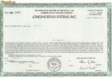 735 Actiuni -JONES/HOSPLEX SYSTEMS, INC. -seria WJH 0464