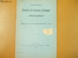 Statute Soc. ,,Prevederea&quot; Admin. CFR Buc. 1910