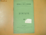 Statute Club Turnatori litere si stereotipari Buc. 1909