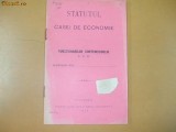 Statut casa economie functionari CFR Buc. 1910