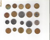 72 Lot interesant de monede si jetoane (fise, token)(20 bucati)