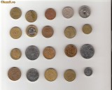 71 Lot interesant de monede si jetoane (fise, token)(20 bucati)