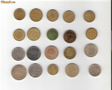 96 Lot interesant de monede si jetoane (fise, token)(20 bucati)