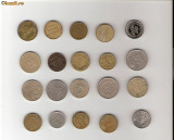 94 Lot interesant de monede si jetoane (fise, token)(20 bucati)