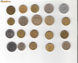 100 Lot interesant de monede si jetoane (fise, token)(20 bucati)