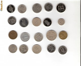 52 Lot interesant de monede si jetoane (fise, token)(20 bucati)
