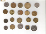 145 Lot interesant de monede si jetoane (fise, token)(20 bucati)