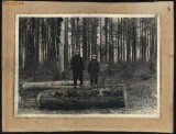Foto pe carton, Cernauti, 1931, in padure