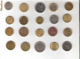 101 Lot interesant de monede si jetoane (fise, token)(20 bucati)
