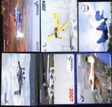 Set 6 calendare de buzunar, Aerostar, avioane