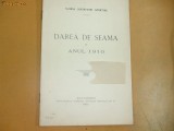 Dare de seama Clubul Societatei sportive Buc. 1911