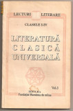 (C299) &quot;LITERATURA CLASICA UNIVERSALA&quot; VOL. 3; CL. I-IV