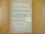 CFR Tarif general de calatori si bagaje Buc. 1913