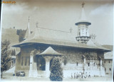 Foto de dimensiuni mari , manastirea Voronet , anii 1960 , sepia ,1