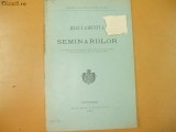 Regulamentul seminariilor Buc. 1911